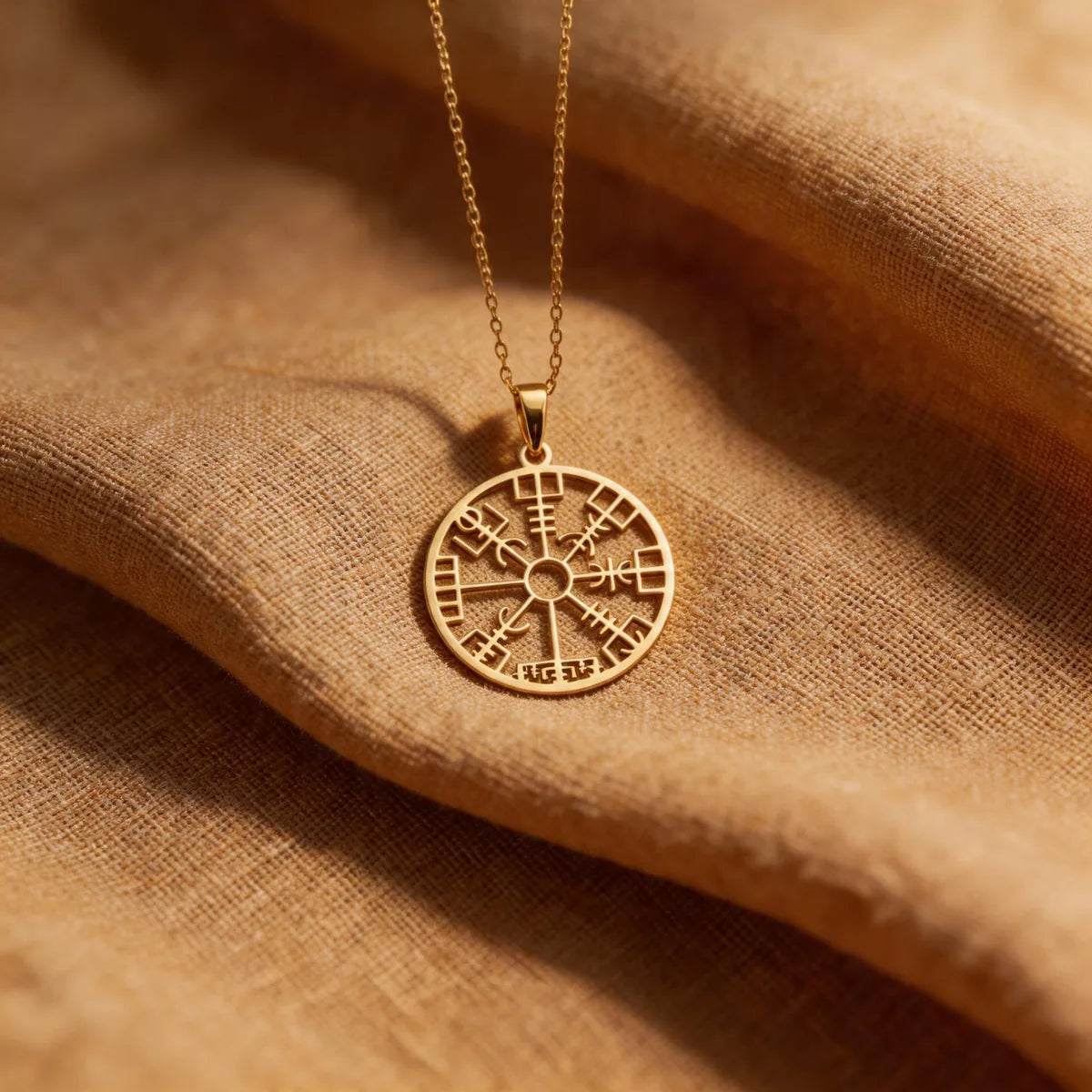Symbolic sterling silver necklace